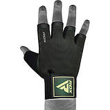 Рукавички для фітнесу RDX T2 Half Army Green PLUS-L, фото 6