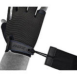 Рукавички для фітнесу RDX T2 Half Blue XL, фото 7