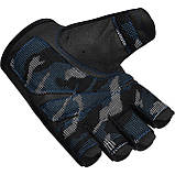 Рукавички для фітнесу RDX T2 Half Blue XL, фото 6