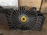 Граблі ворушилки Сонечко 3 колеса (колесо Ø1200мм, спиця О6мм) 1Т, фото 10