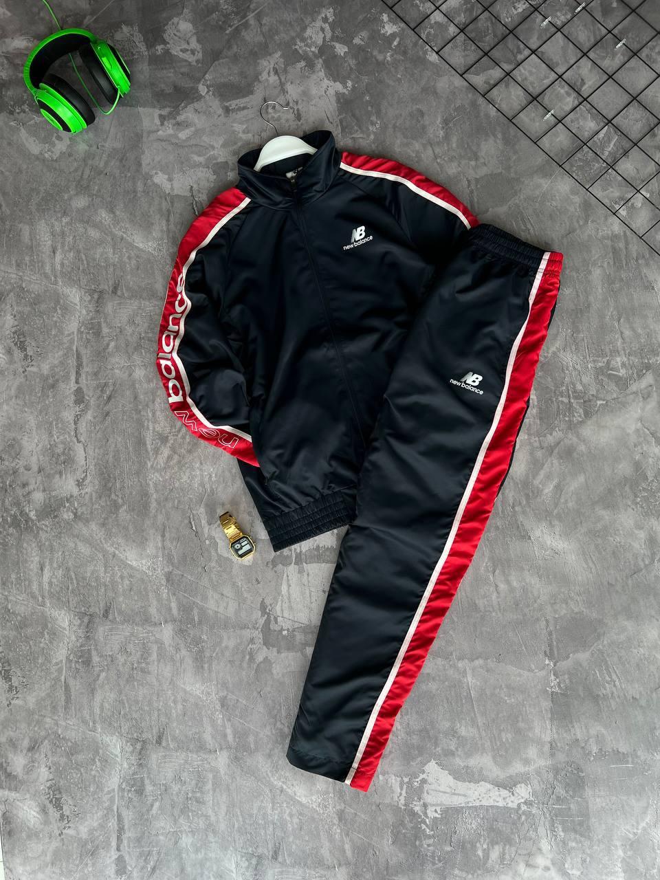 Спортивний костюм чоловічий чорний без капюшону New Balance NB