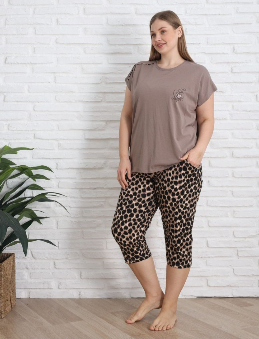 Піжама з капрямами великих розмірів. Nikoletta 36077, фото 1