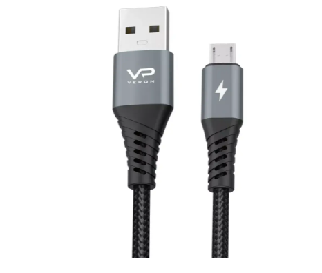 Кабель Type-C 2.0 m Veron NC09 (737664kmt) чорний (коробка)