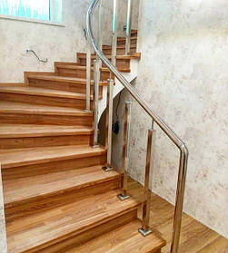 Перила нержавіючі на сходи