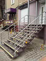 Поручні алюмінієві квадратні