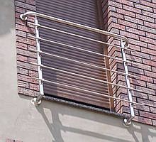 Перила нержавіючі французький балкон