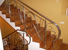 Перила нержавіючі ажурні завитки