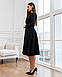 Молодіжне стильне зручне повсякденне плаття, чорне, фото 5