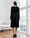 Молодіжне стильне зручне повсякденне плаття, чорне, фото 6