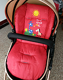 Матрац в коляску дитячу. Колір червоний. (80005), фото 2