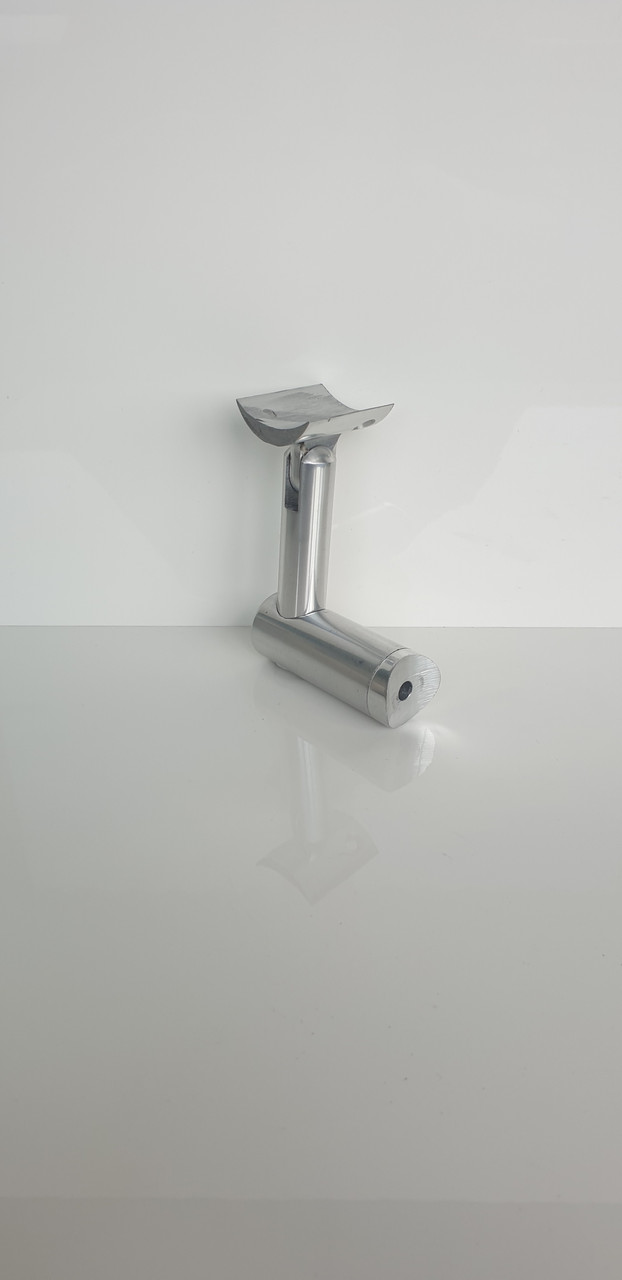 З`єднувач стійки та поручня регульований Ø 40X50 система коло срібло для алюмінієвих перил