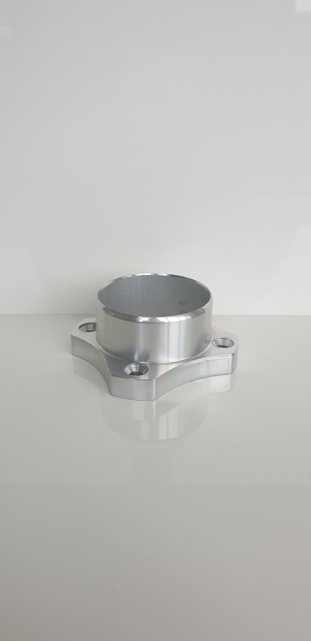 Фланець  Ø 50 на чотири отвори система коло срібло для алюмінієвих перил