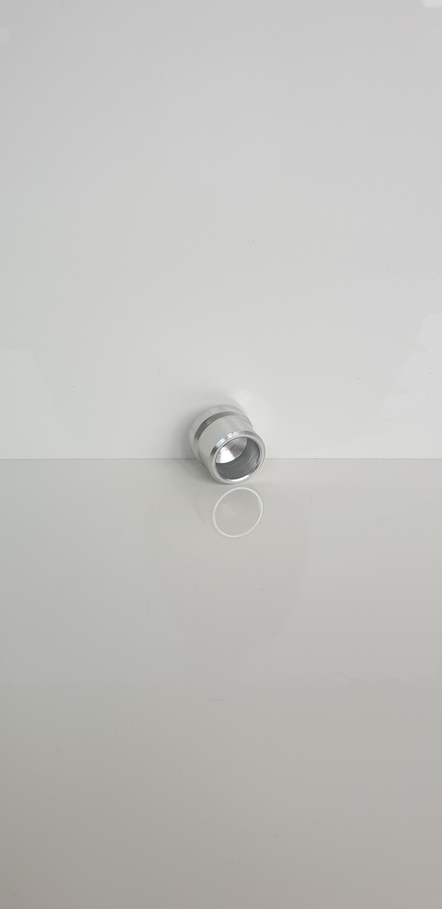 Стіновий фланець Ø 16 система коло срібло для алюмінієвих перил