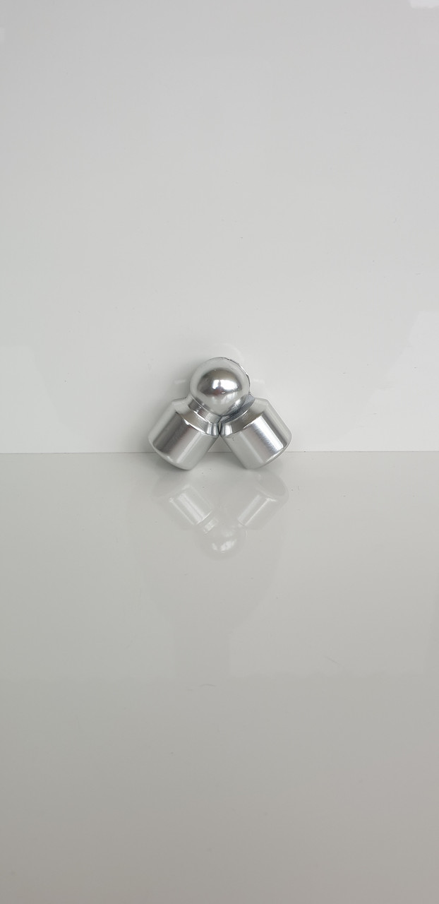 Ø 16мм Поворот леєра універсальний система коло  срібло для алюмінієвих перил