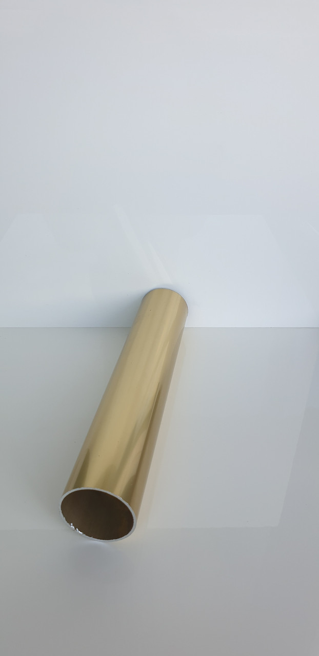 Поручень d 50 мм для алюмінієвих перил 2000мм золото система коло