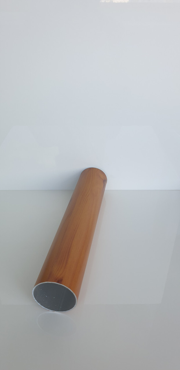 Поручень d 50 мм для алюмінієвих перил 3000мм під світле дерево система коло