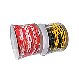 Ланцюг декоративний Біло-Червоний 8 мм, Пластиковий ланцюг для огородження, Пластиковий сигнальний ланцюг 25 м, фото 5