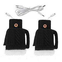 Жіночі рукавиці з підігрівом Lesko G-12 Black від USB теплі зимові