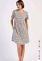 Туніка для дому та сну Vienetta Великий розмір бавовна