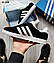 Чоловічі кросівки Adidas Gazelle Black White (чорні з білим) повсякденні кроси KS 2208 Адідас vkross, фото 8
