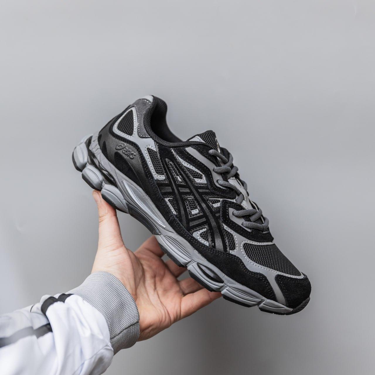 Чоловічі кросівки Asics AEL-NYC (чорно-сірі) модні спортивні кроси 2933 Асикс vkross
