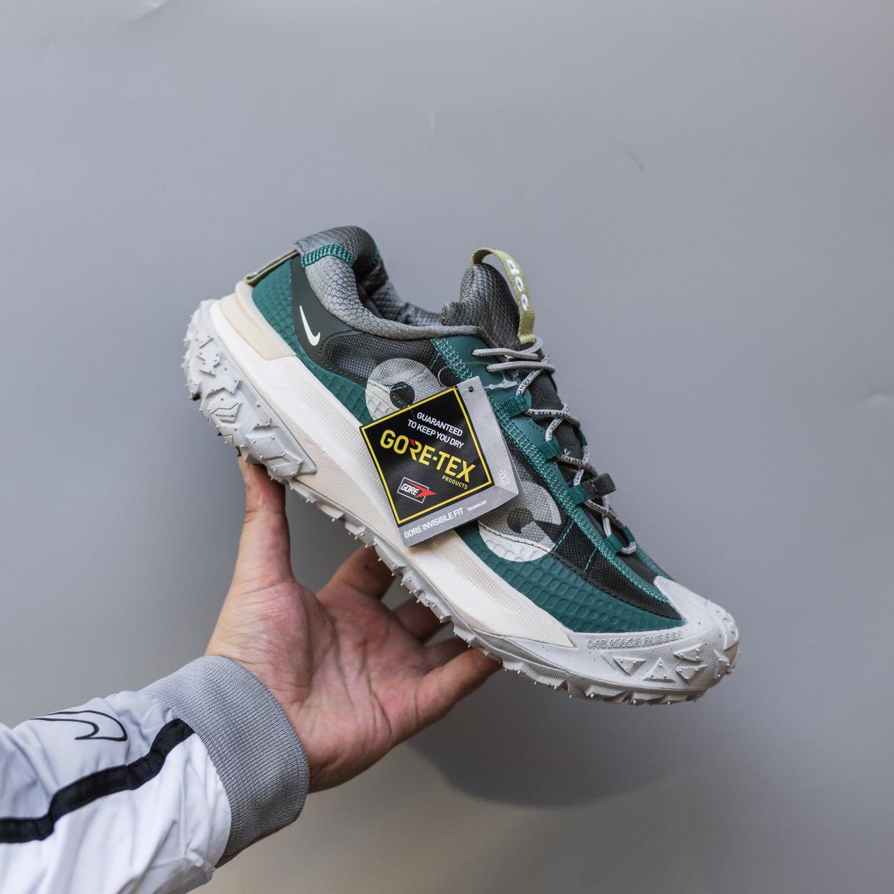 Чоловічі кросівки Nike ACG Mountain Fly Gore-Tex (зелені) спортивні низькі кроси 2795 Найк vkross