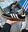 Чоловічі кросівки Adidas Samba Black White (чорні з білим) стильні повсякденні KS 2183 Адідас vkross, фото 7