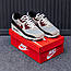 Чоловічі кросівки Nike Air Max 90 (сірі з бордовим) модні спортивні кроси 2729 Найк vkross, фото 7