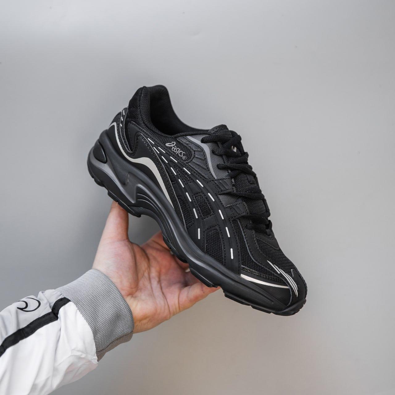 Чоловічі кросівки Asics Ael-Preleus (чорні) модні низькі кросівки 2665 Асикс vkross, фото 1