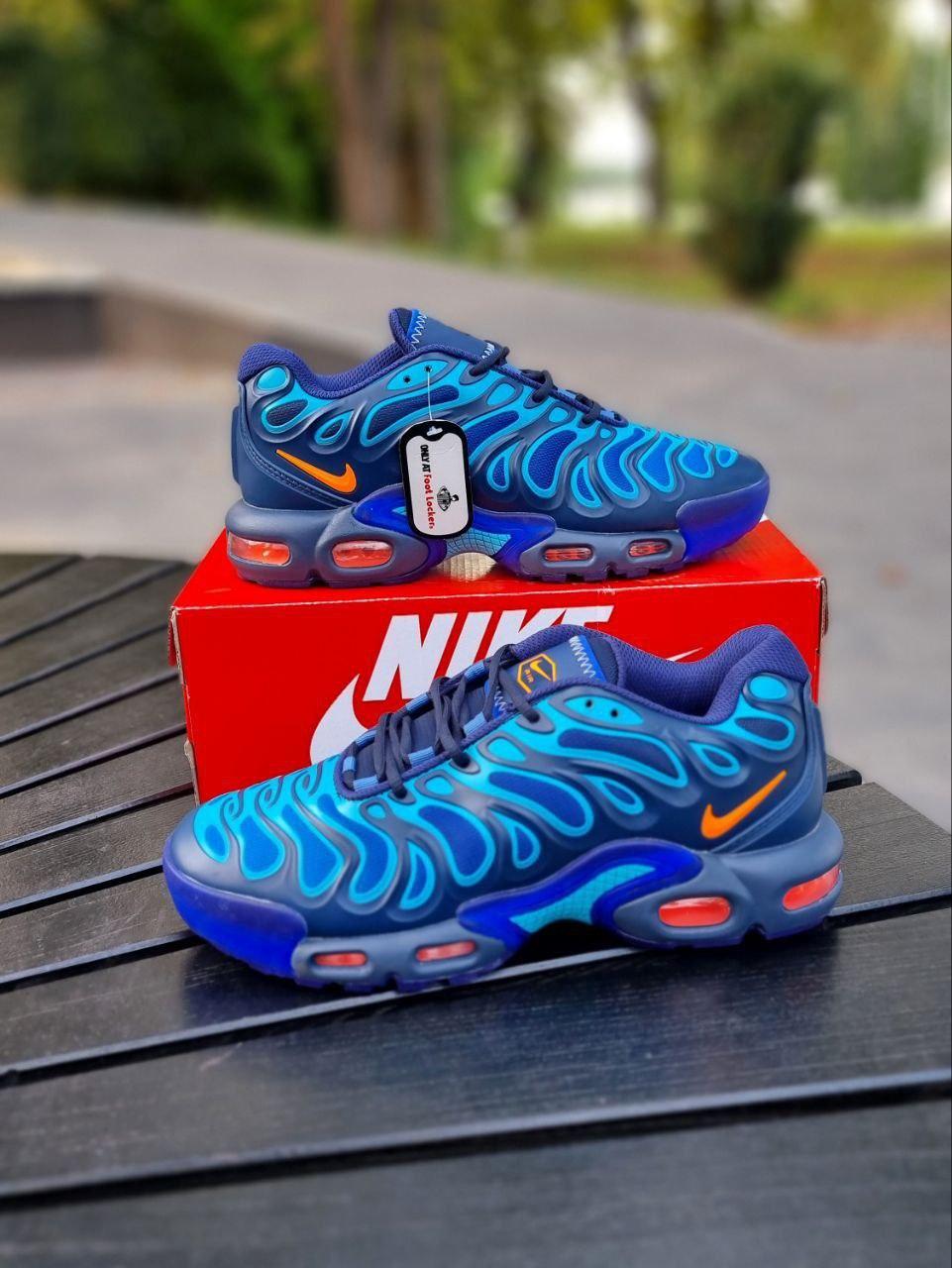 Чоловічі кросівки Nike Air MAX PLUS DRIFT (сині) модні спортивні кроси 01330 Найк vkross, фото 1