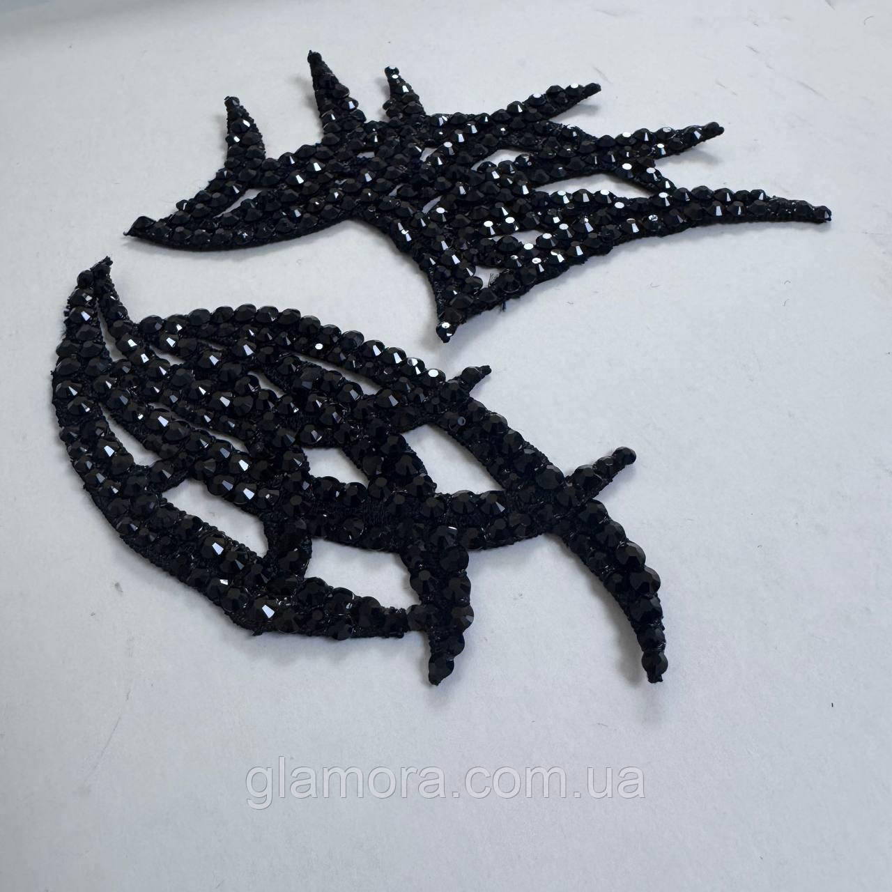 Прикраса для зачіски зі стразами (комплект 2 шт), фото 1