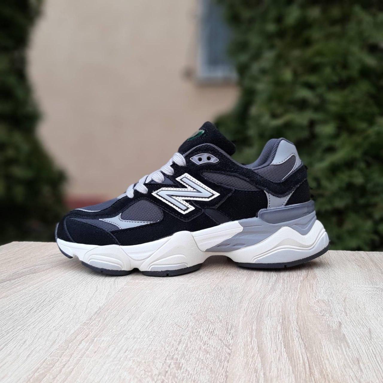 Жіночі спортивні кросівки New Balance 9060 (чорно-сірі) демісезонні кроси 21049 Нью Беленс vkross, фото 1