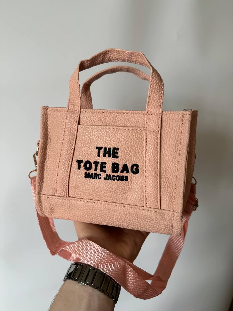 Жіноча сумка Marc Jacobs Tote Bag Small Pink (пудрова) стильна сумка в міському стилі S162 vkross, фото 1