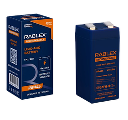 Акумуляторна батарея Rablex 4V 4.5 Ah (RB445), олив'яно-кислотна (SLA)