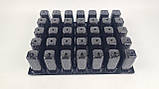 Касета 43,5*32,5* 10 пластикова на 35 V-ячейок — 175 см3 (1 шт.), фото 3