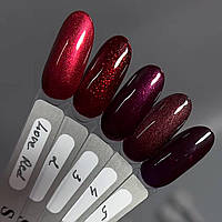 Набір гель лаків Saga Professional Love Red (Комплект із 5 гель-лаків)