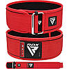 Пояс для важкої атлетики RDX RX1 Weight Lifting Belt RED-M, фото 7