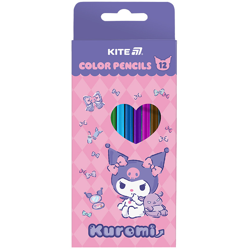 Олівці кольорові тригранні Kite Kuromi HK25-053, фото 1