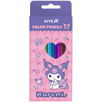Олівці кольорові тригранні Kite Kuromi HK25-053