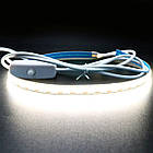 LED USB світильник із вимикачем 2 метри COB 5V, фото 3