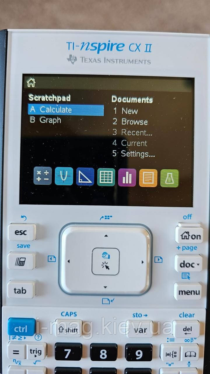 Графічний калькулятор TI-Nspire CX II потужний процесор, кольоровий дисплей, 3D-графіка, Python