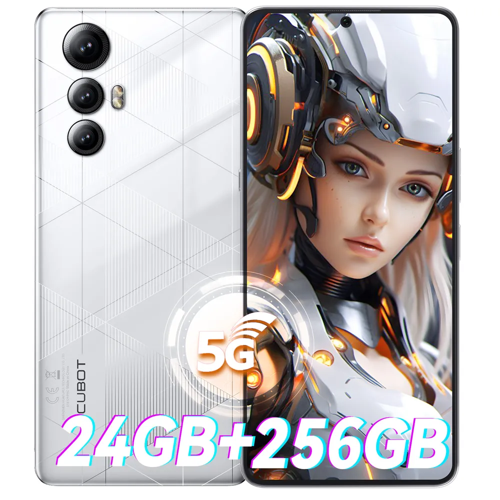 Смартфон CUBOT MAX 5 White 5G 12\256GB NFC Dimensity 8200 6.95" FHD 144Hz + скло