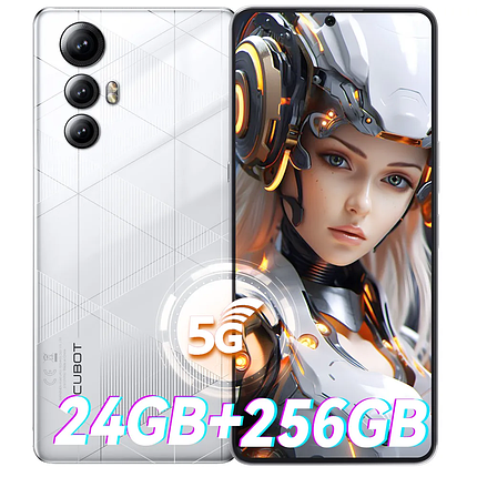 Смартфон CUBOT MAX 5 White 5G 12\256GB NFC Dimensity 8200 6.95" FHD 144Hz + скло, фото 1