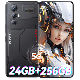 Смартфон CUBOT MAX 5 Black 5G 12\256GB NFC Dimensity 8200 6.95" FHD 144Hz + скло