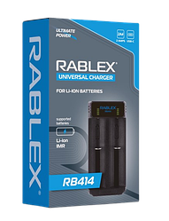 Зарядний пристрій Rablex RB414 2x18650 і ін. / від USB /