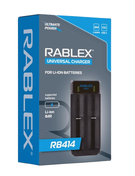 Зарядний пристрій 2x18650 и др./ от USB / RABLEX RB414