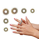 Комплект масажер су джок 3 кільця для пальців 2 шт., масажні кільця для пальців | масажері пружинне, фото 2