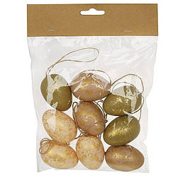 Набір великодніх підвісок Яйце 3.5*5см (9шт) 141-009