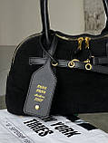 Сумка женская Miu Miu Aventure Nappa Suede черный замш через плечо Миу Миу, фото 3