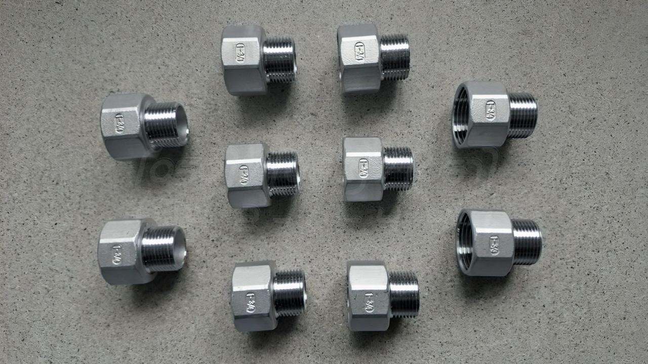 Футорка зворотна різьбова нержавіюча DN25x20 (1"х3/4"), н/ж сталь AISI 304, Class 150, BSPP, лита, фото 1
